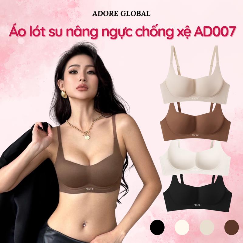 Áo Lót Su Băng Đẩy Ngực Định Hình Vòng 1 Không Gọng ADORE AD007 - Áo Lót Định Hình Ngực Nâng Quả Chống Chảy Xệ Thiết Kế Cổ Vuông Sang Trọng Bra Nâng Ngực Tạo Quả Tròn Đầy Tự Nhiên Chất Su Băng Mềm Mại Thoải Mái Cả Ngày