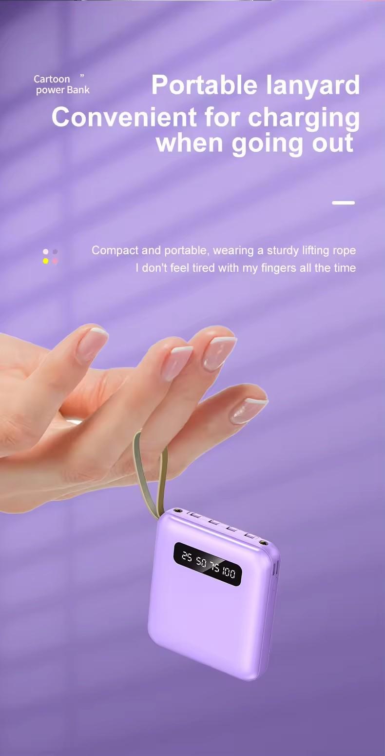 Product Introduction of 【COD】Hot Sale 20000mAh Mini Power Bank with 4 USB Ports Fast Charging and LED Display, Portable for iOS/Android Phone Charging - Power Bank Charger Pink (Free Shipping) 39