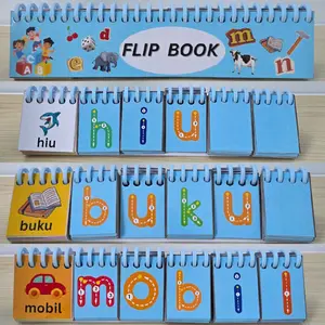 Flip Book Latihan Belajar Membaca Edukasi Anak