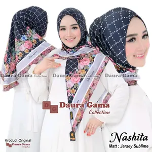 Alfiera - NASHITA Segitiga Instant Hijab Pad Malay jersey sublim by Dauragama Muslim