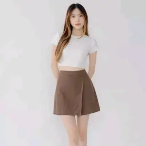 ROK CELANA KATUN LINEN PREMIUM Cantik & Nyaman dengan Karet Pinggang Belakang & Saku Samping Material Tebal Lembut Size 70-80 Lingkar Pinggul 100 cm Panjang 42 cm