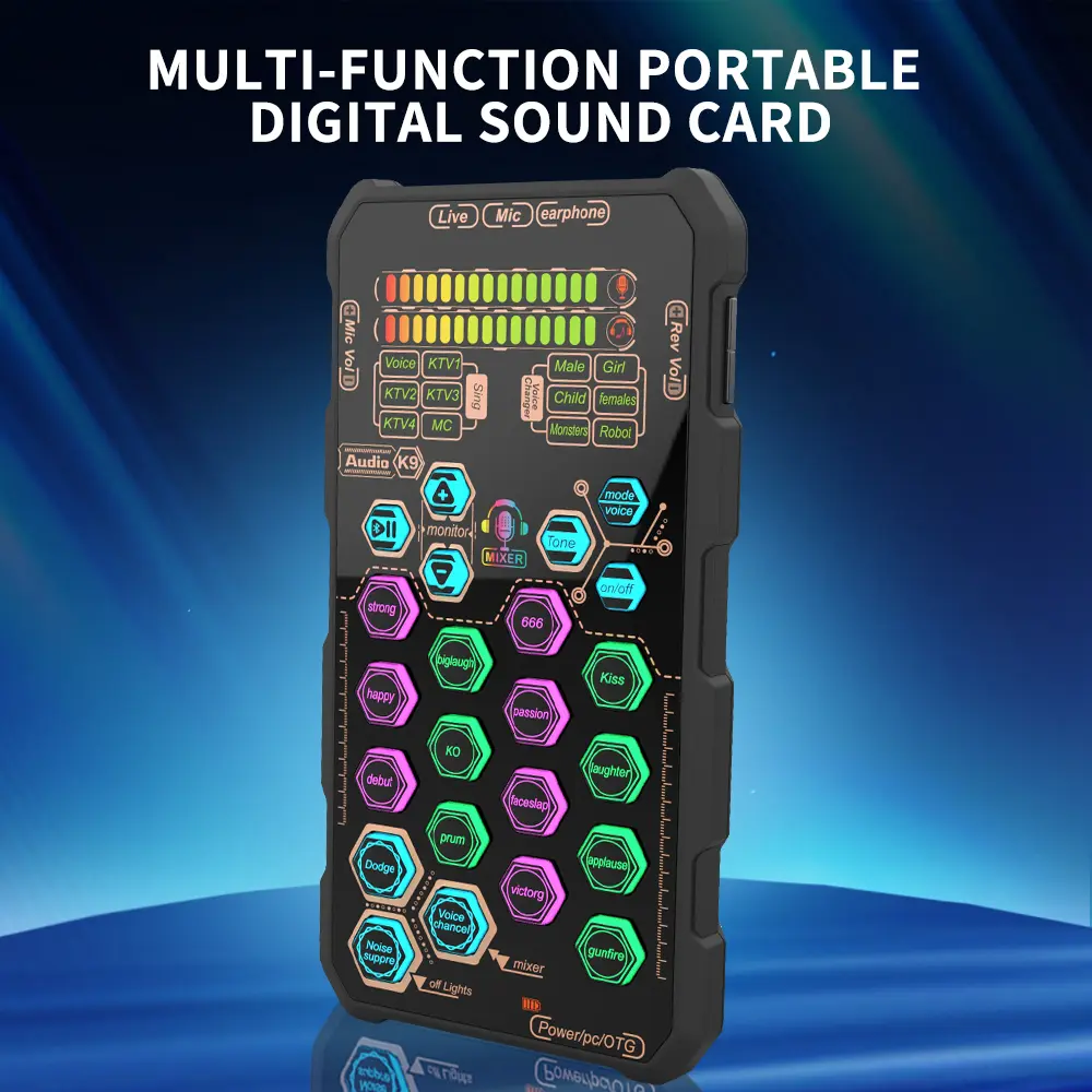K 9 Small Handheld Soundcard Set, Multiple Special Effects