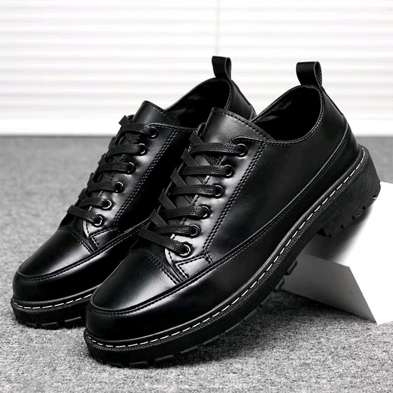 Sepatu Kerja Pantofel Hitam Glosy Carlos Docmart Unisex - Flat, Sneakers Black Karet Shoes Pria Kasual Wanita 6