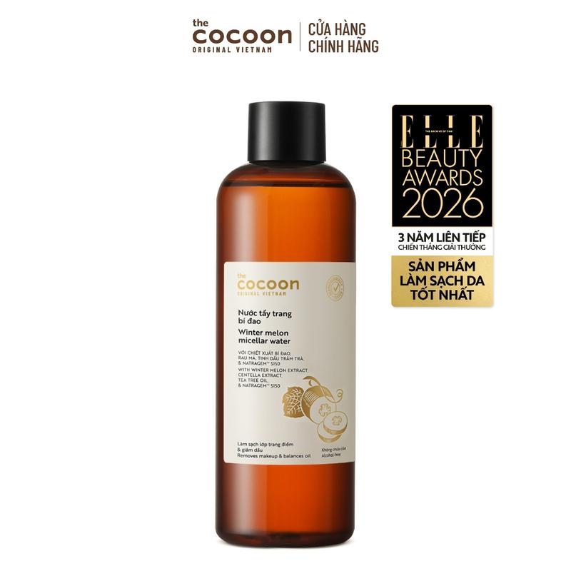 COD Nước tẩy trang bí đao Cocoon tẩy sạch makeup & giảm dầu 500ml