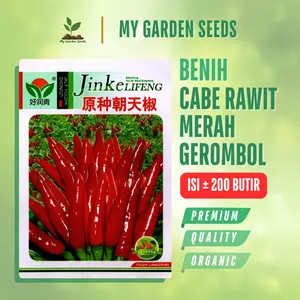 BENIH CABE RAWIT MERAH GEROMBOL / DOMPOL KEMASAN IMPORT ± 200 BUTIR