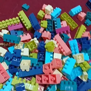 Oh!Some [COD] Mainan Balok Susun Anak DIY 280pcs  Bahan ABS Kuat Tahan Lama Toys Kotak square  building