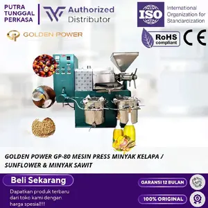 GOLDEN POWER GP-80 MESIN PRESS MINYAK KELAPA / SUNFLOWER & MINYAK SAWIT