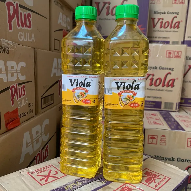 2 botol minyak goreng viola vl900 0