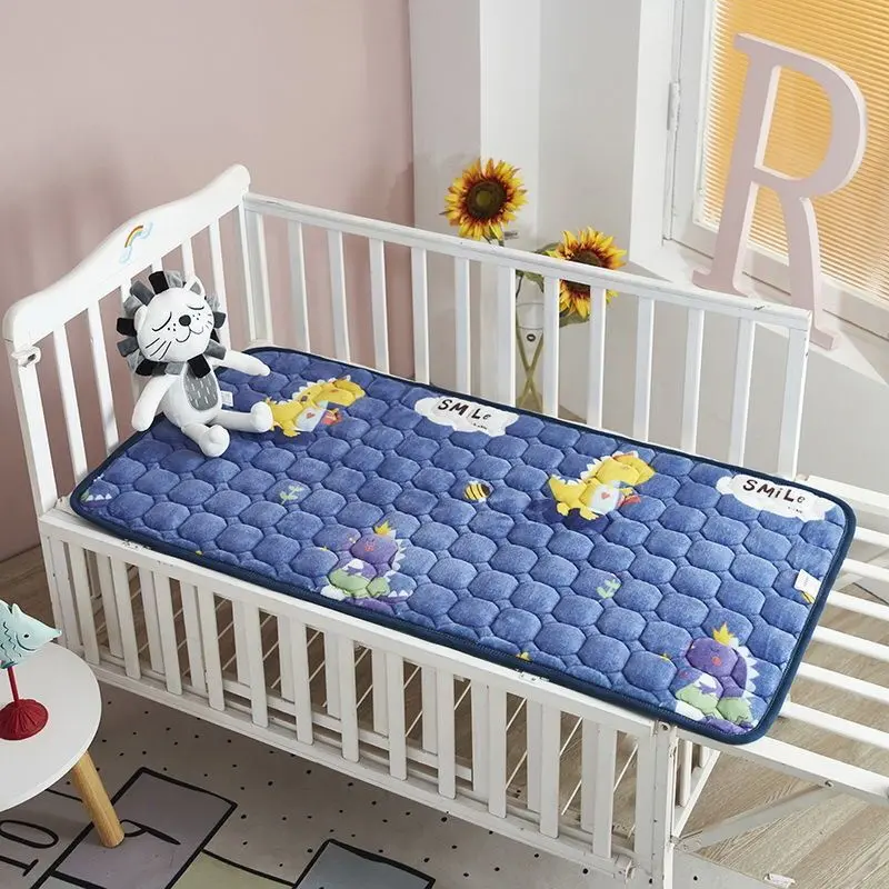 Nệm Có Thể Gập Lại bằng vải nỉ, Thích hợp cho ký túc xá, mẫu giáo, xe đẩy cũi hình chữ nhật, cho trẻ em, nệm khâu Nhộng Chũn