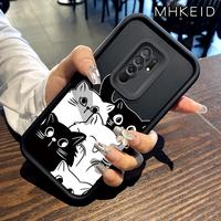 Gambar MHKEID Casing Hp untuk Xiaomi Redmi 9 9 Prime POCO M2 Case Pola Kucing hitam putih yang bahagia Kasing Anti-Sidik Jari Silikon Kasus Lembut Casing - Gaya1, Redmi 9/9 Prime dari MHKEID MALL Kab. Tangerang 3 Tokopedia