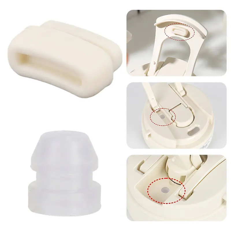 【COD】Set Sumbat Silikon Anti Bocor Tutup Cangkir Kopi - Aksesori Tumbler Silikon Food Grade