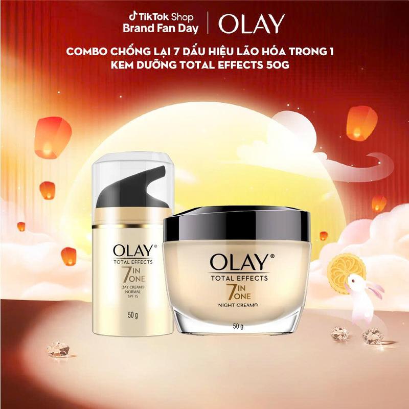 [LIVE 2] Combo 2: Kem Dưỡng Ẩm OLAY TOTAL EFFECTS 50G X2
