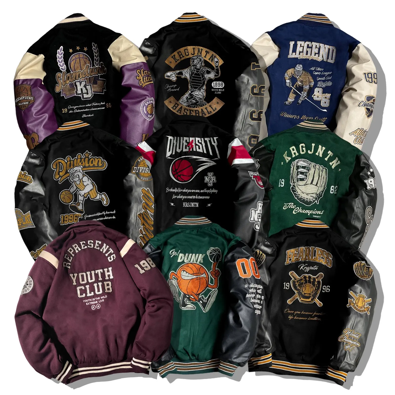 “ VOLUME 3 ” JAKET VARSITY | JAKET BASEBALL | JAKET VARSITY PRIA | JACKET COTTON FLEECE BORDIR