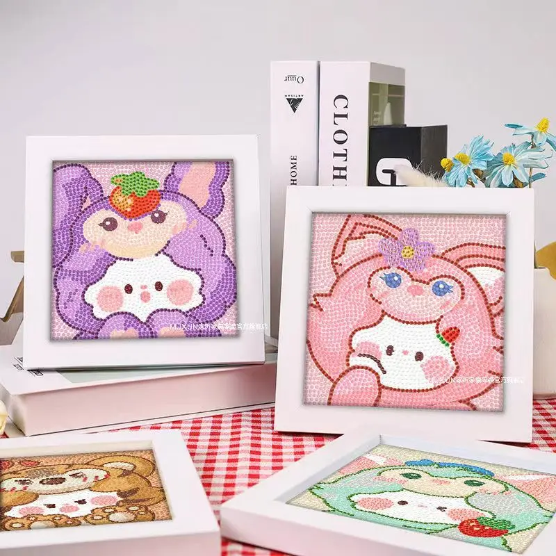 PREMIUM Diamond Painting 5D Kit + FRAME Bingkai Foto / SET STICKER DIY MANIK DIAMOND / Diamondpainting kit set lengkap