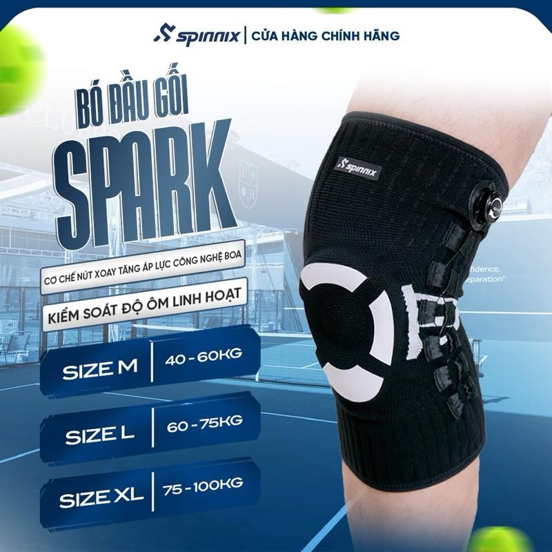 Bó gối công nghệ thể thao Spinnix Spark tùy chỉnh độ nén theo ý muốn bảo vệ tối ưu khớp gối
