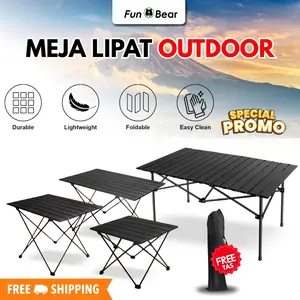 Meja Lipat Outdoor FunBear – Portable, Ringan, dan Mudah Dibersihkan + Gratis Tas