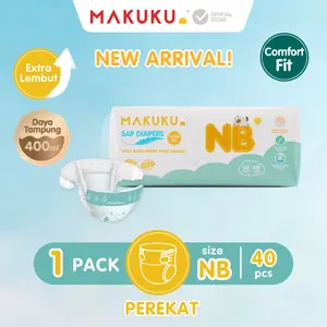 1 PACK MAKUKU SAP Diapers Comfort Fit NB40