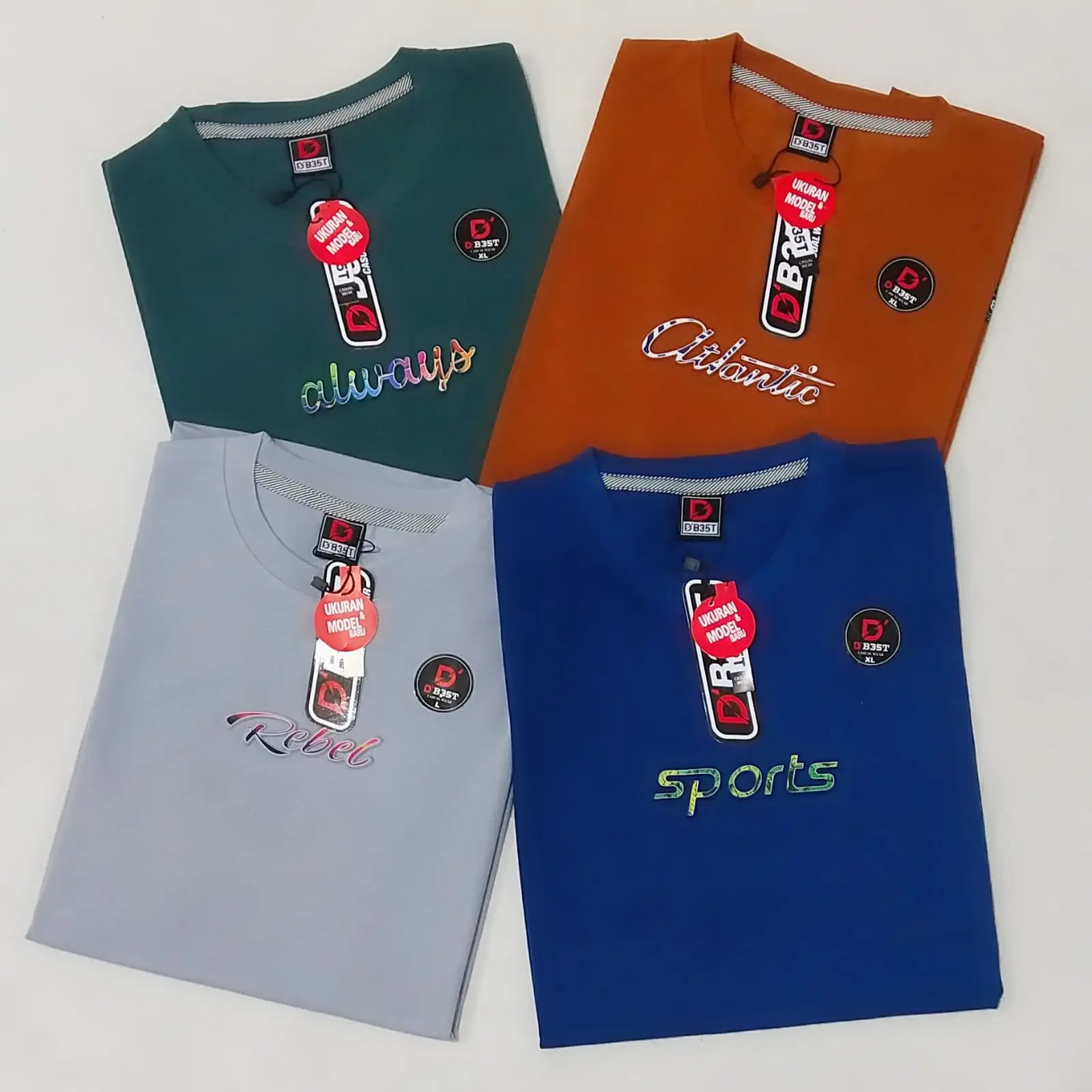 ( PAKET 4 PCS 100 RIBU ) KAOS DISTRO EMBOS/TIMBUL LENGAN PENDEK PRIA M_L_XL_XXL SEMI KATUN 24S Dewasa Motif Oblong Sablon Polos Keren Baju Cowok Lokal Atasan Simple Soft Santai kaos kantong bajudistro
