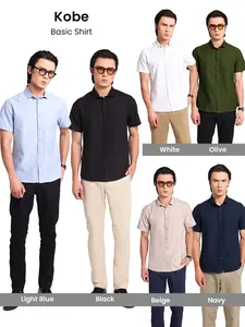 Manzone Kemeja Lengan Pendek Pria Slim Fit Kobe Series