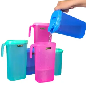 Teko Plastik Jug Ogaki Oval 2.0 Liter Panda Star Dengan Desain Warna-warni Dan Tahan Lama