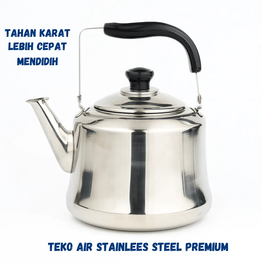 Teko Air Stainless Steel Premium Tahan karat Dan Tahan Lama 5L,6L Dan 7L | Sanjaya Kitchenware Tea