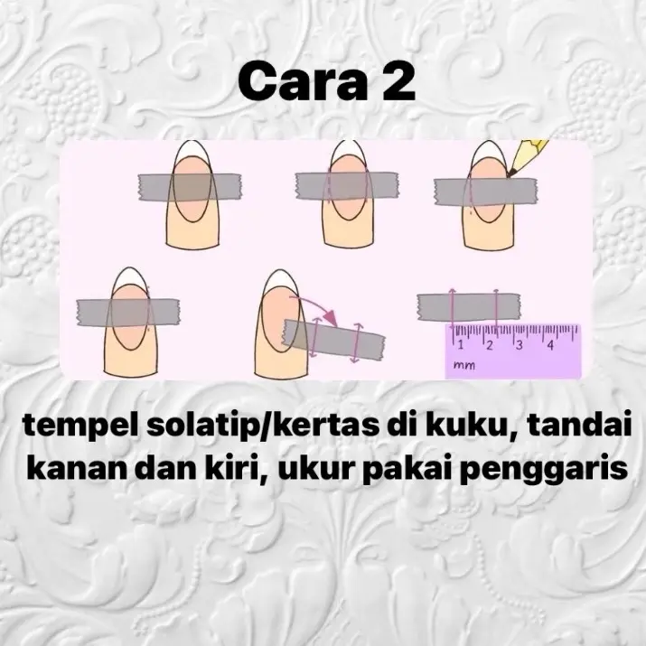 PRESS ON NAILS / KUKU PALSU FRENCH KARAKTER 3