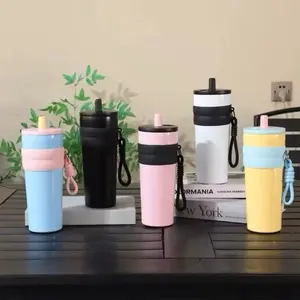 TUMBLER FUN PLUS 710ml VIRAL MURAH Stainless SUS 316 dengan Tali dan Sedotan