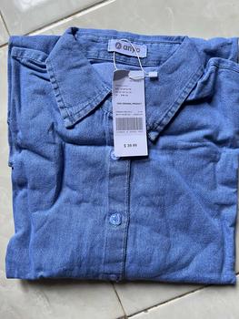 Product Review of Anyostore AT77 Atasan Kemeja Jeans Oversize Wanita Jumbo Bahan Denim from U**✨ 1
