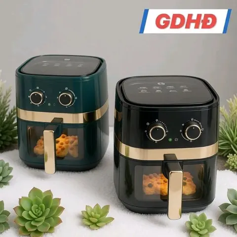 Nồi Chiên Không Dầu 15L 13L 8L Khoang Kính Công Xuất 1500W Inox - Dung tích lớn