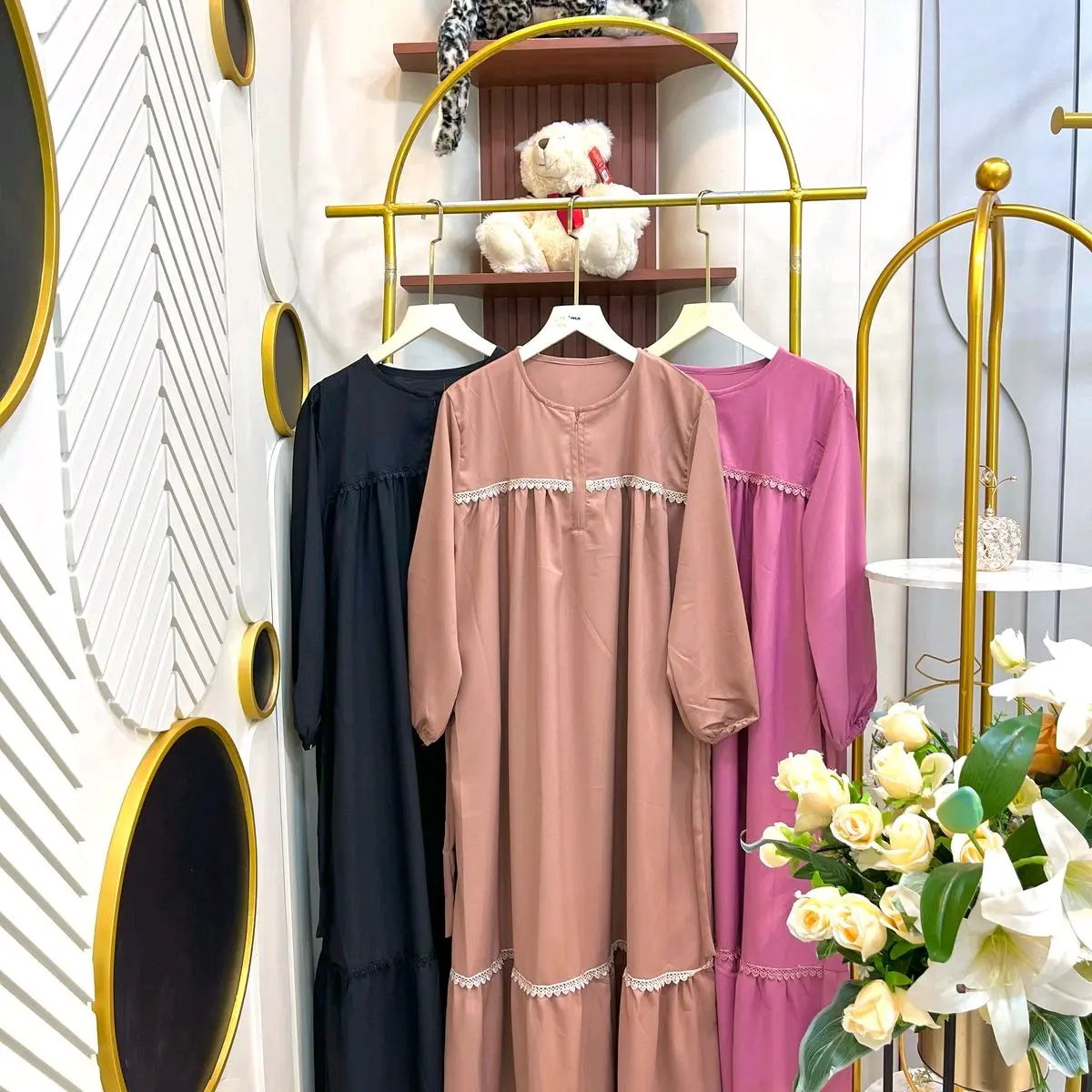 Angelina gamis mewah wanita dewasa kode f05