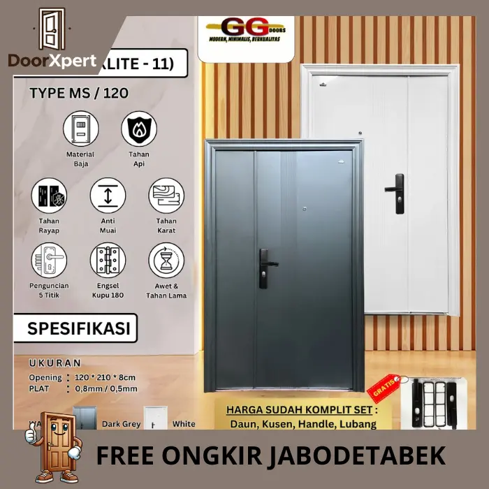 Pintu Rumah | Pintu Utama Baja GG LUXLITE 120.11 - 120x210