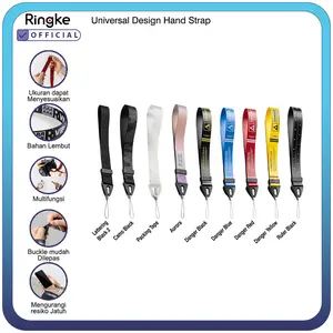 Lanyard Hand Strap Tali Gantungan Handphone / USB / Flashdisk Hitam