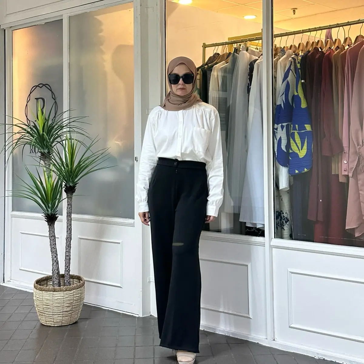 Effa Stretchable Palazzo Pants