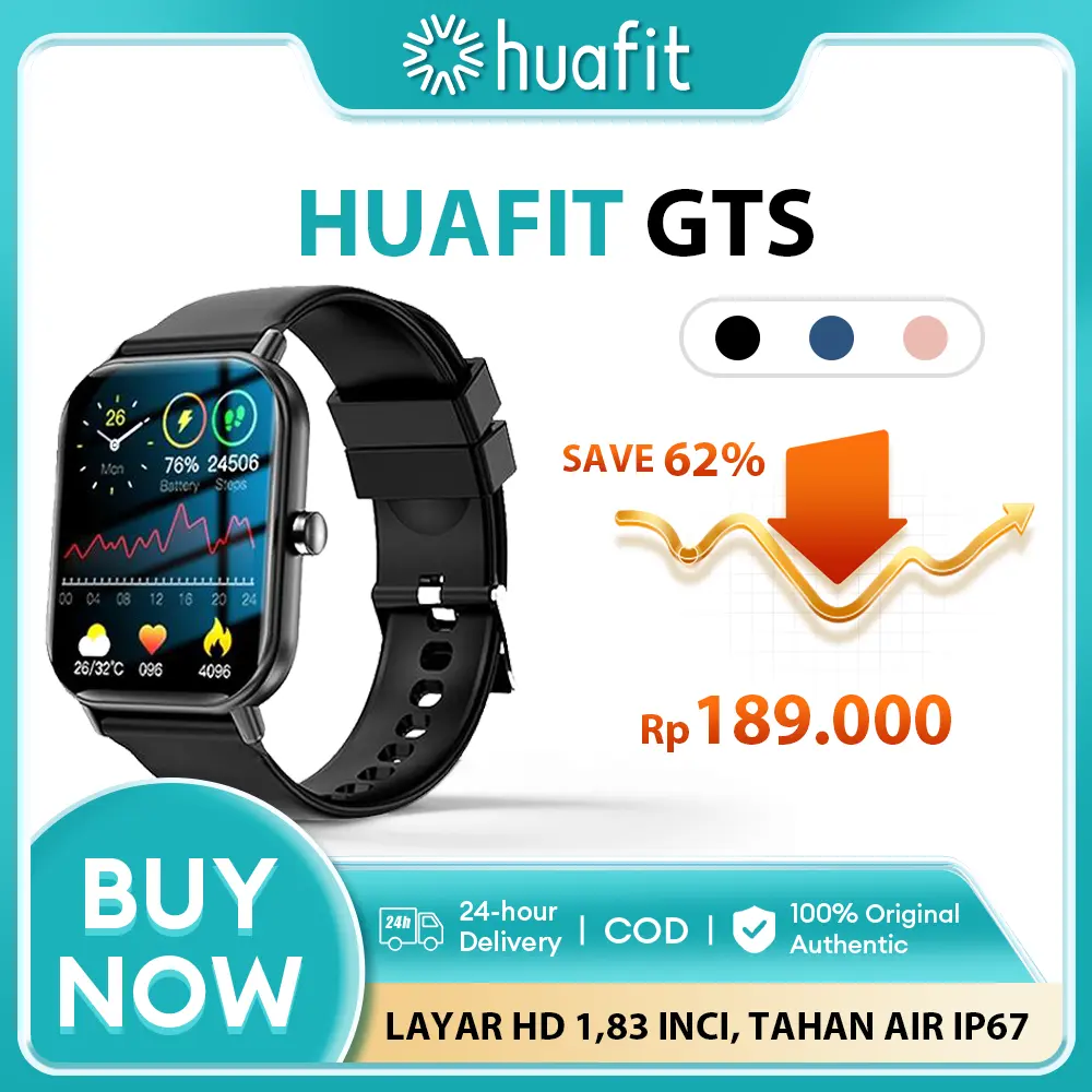 【Airtag】Huafit smartwatch GTS jam tangan smartwatch smart watch pria smartwatch wanita smartwatch android aolon smartwatch strap smartwatch Bluetooth Pemantauan Denyut Jantung DIY Wallpaper Permainan Jam Tangan Pintar Olahraga Luar Ruangan Smart Layar