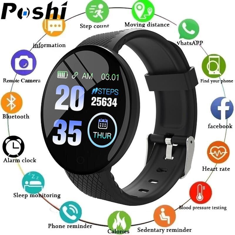 Đồng hồ kỹ thuật số thông minh POSHI mẫu mới dành cho nam, màn hình cảm ứng…