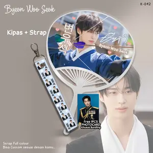STRAP + KIPAS AKTOR BYEON WOO SEOK BAHAN ANTI AIR KOKOH 2 SISI