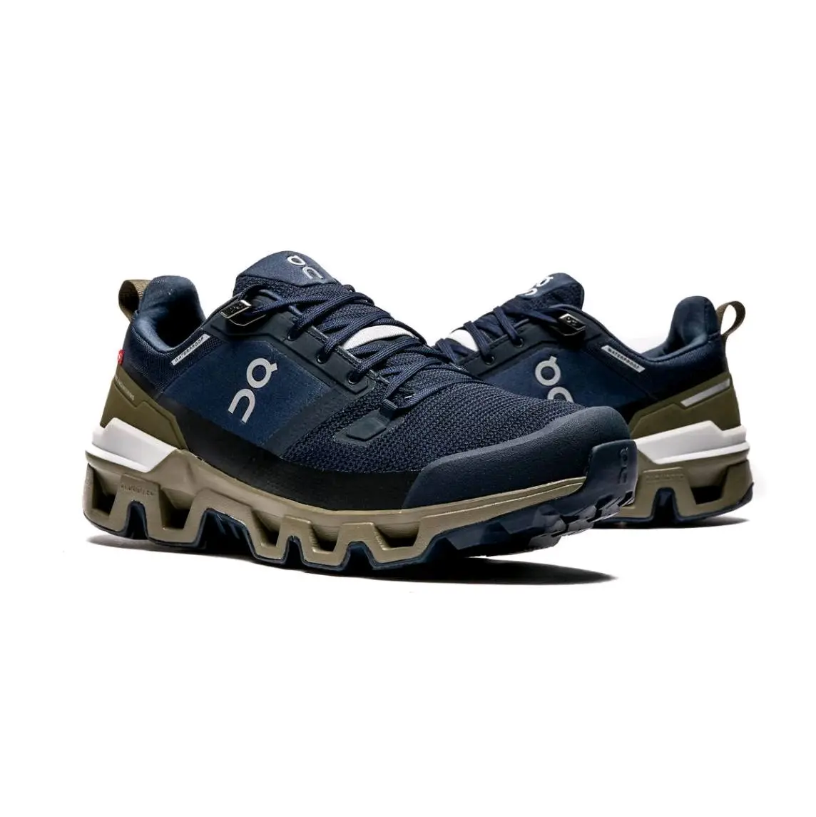 on cloudwander waterproof navy cream grey full black  Shoes Pria Casual Sneakers