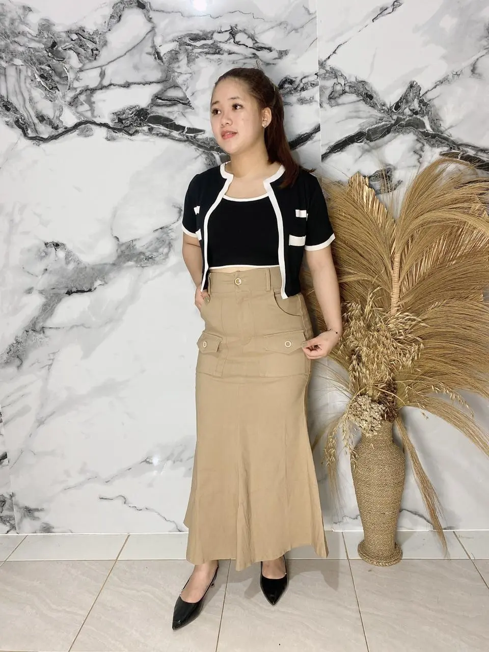 New Rok Duyung Kancing/ Mermaid skrit/Maxi Rok/Streach/Soft jeans IMP rok  duyung