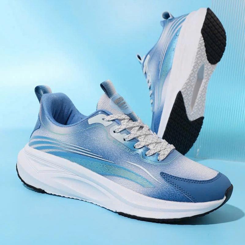 Y-15 (Anh Tứ Shop) Giày thể thao cặp nam nữ siêu nhẹ vải rệt lưới phối da,đế bút nén, màu xanh trắng phong cách hàn quốc.2505Sneaker (Y-15)