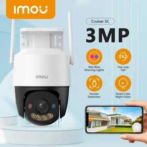 IMOU Cruiser SC 3MP / 5MP Kamera CCTV Wifi Outdoor PTZ 360 derajat & tahan cuaca (panas/hujan) dengan Lampu Peringatan Merah-Biru & Deteksi Manusia dan Night Vision Smart Full Color | ONE-Net