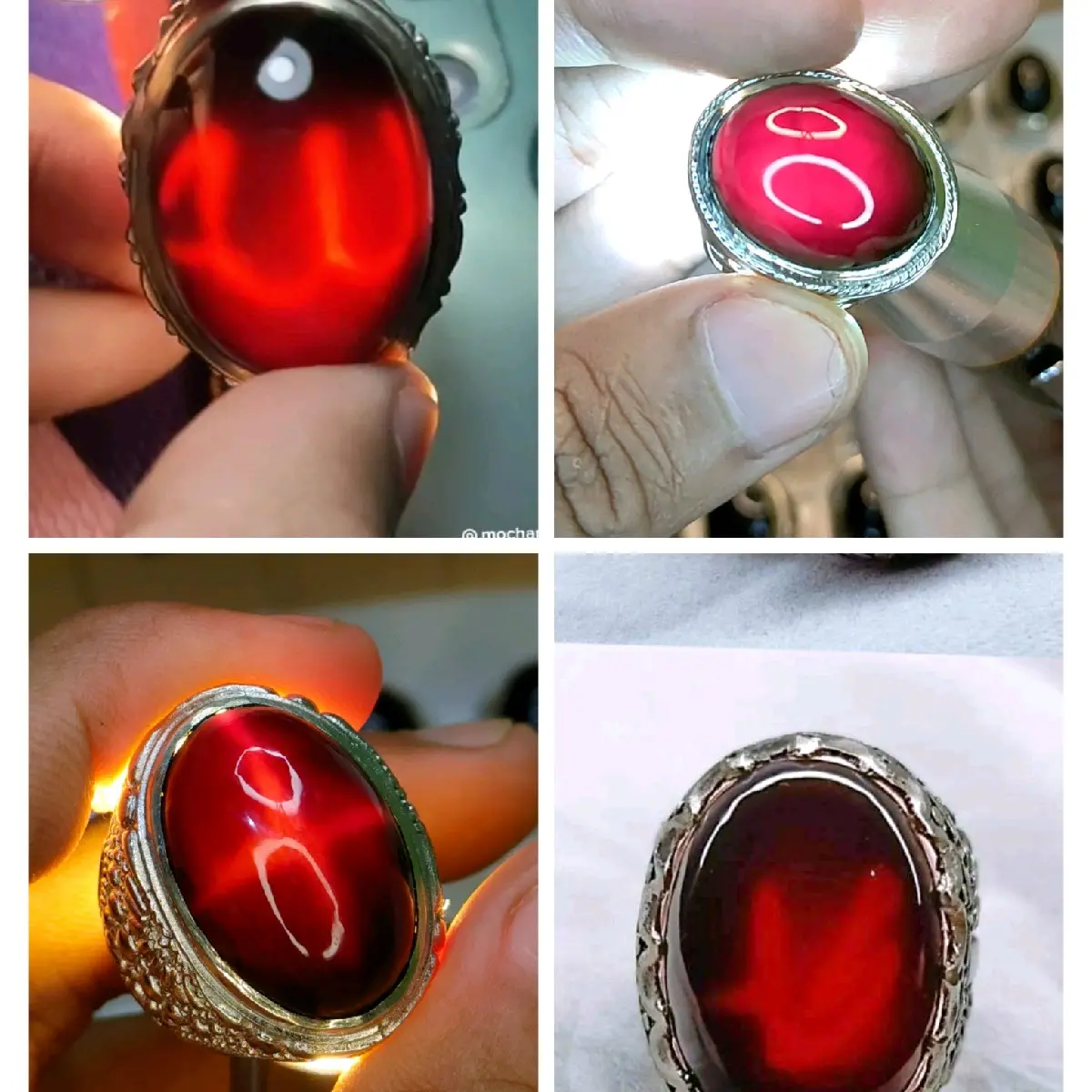 cincin batu akik tapak jalak (COD) Berkualitas tinggi