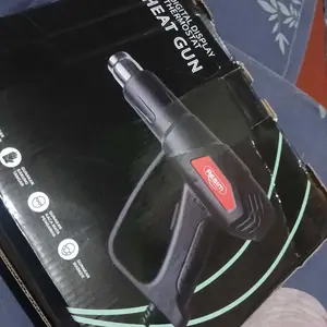 REAIM Heat Gun 1500W 220V Mesin Blower Pemanas Udara Multifungsi Untuk Stiker Kaca Pelapis Vinyl Shrink Tube dan Proyek DIY Kualitas Terbaik Harga Terjangkau Garansi 5 Tahun