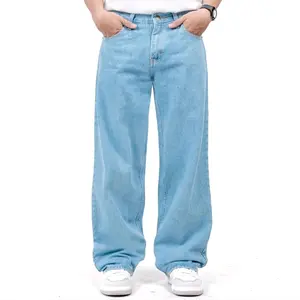 Celana Jeans Panjang Pria Loose Pants Gombrong Korean Style Fit dengan Desain Longgar dan Nyaman untuk Gaya Harian