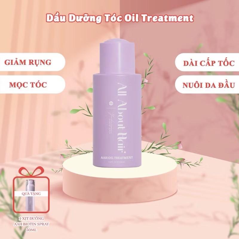  Ủ OIL TREATMENT  ALL ABOUT HAIR  . Chai Nhựa Tinh Dầu. Hỗ Trợ Nuôi Da Đầu Chắc Khoẻ Cải Thiện Rụng Tóc 