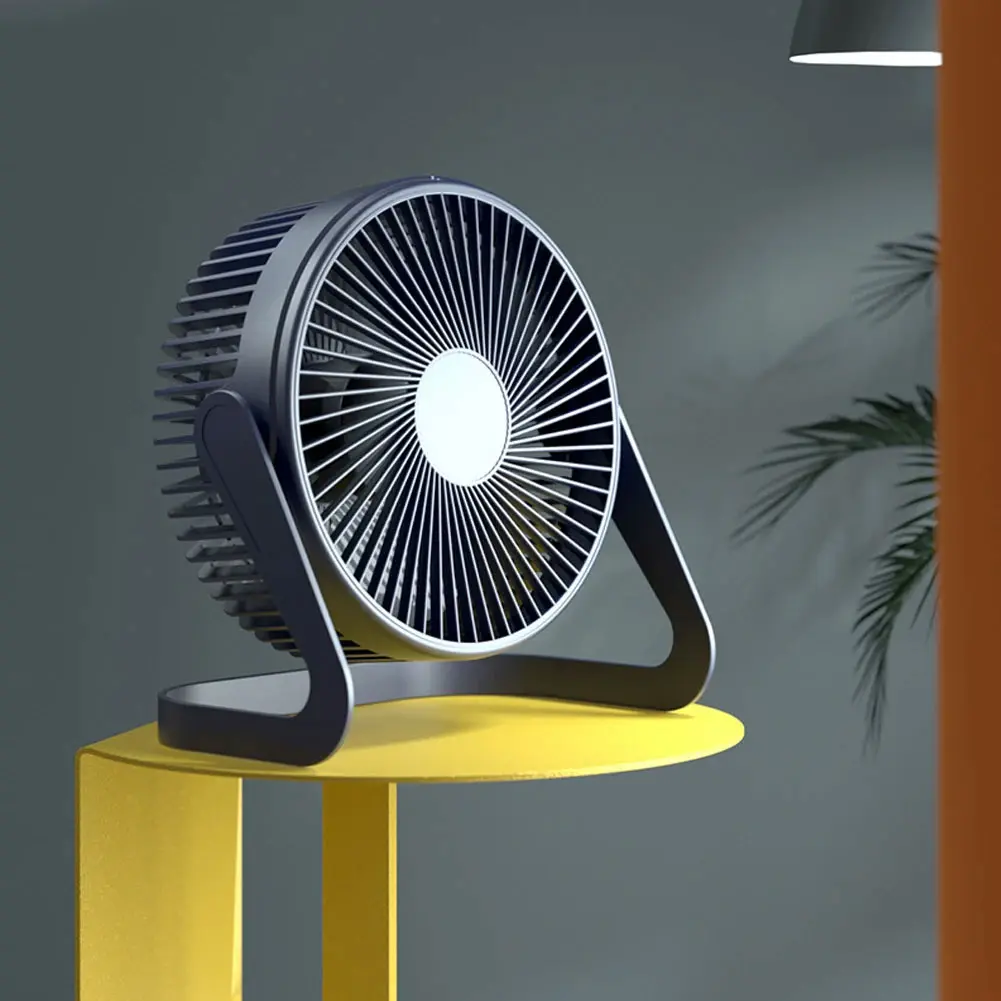 Kipas Angin Meja Portable Table Fan USB Powered 2.5W - MY-508 - Dark Blue