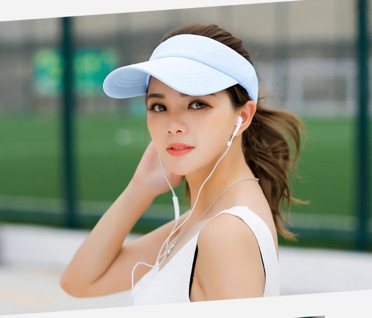 Product Introduction of Sun Hat Women Baseball Cap Summer White Sun-Proof Caps Empty Top Visors Seaside Outdoor Sport Tennis Golf Hat 14