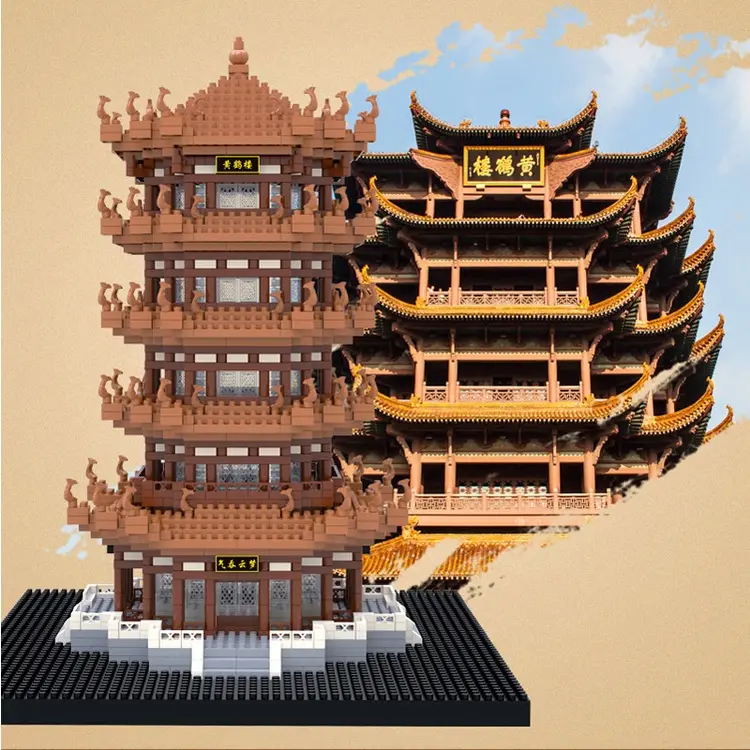 Mini Block Garden Nano Balok Cina Building Micro Partikel Blok Bangunan Building Block Bricks 8