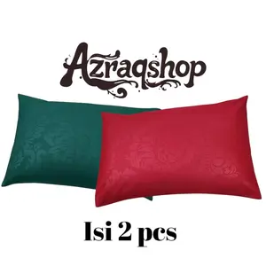 Sarung Bantal & Sarung Guling Embos Isi 2 Pcs Murah Aesthetic Bahan Berkualitas Tebal Nyaman untuk Tidur Ukuran 45cm x 60cm promo sarban resleting