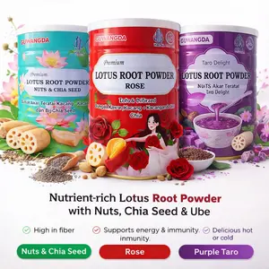 Buy 2 Get  1 Oufen Lotus Root Powder Bubuk Akar Teratai All Varian Kurma Merah Almond Minuman Manis -  Food Fruit