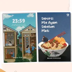 paket 2 novel 23:59 + novel seporsi mie ayam sebelum mati brian hrisna Habits Resep